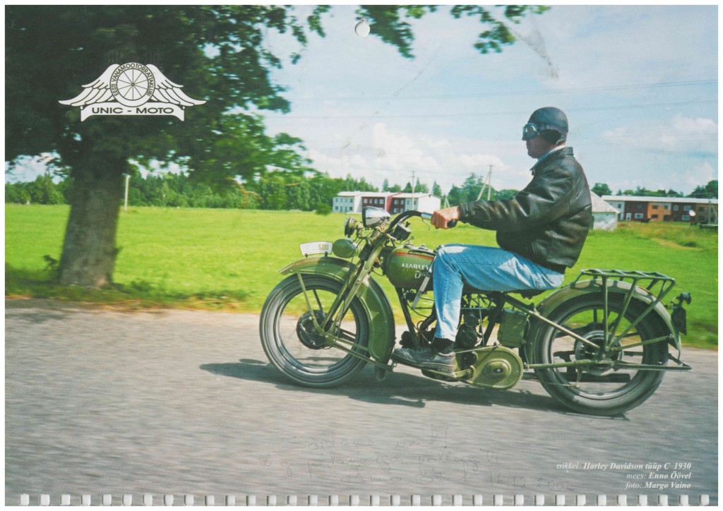 2001, Harley Davidson tüüp C, 1930, mees Enno Öövel, foto Margo Vaino